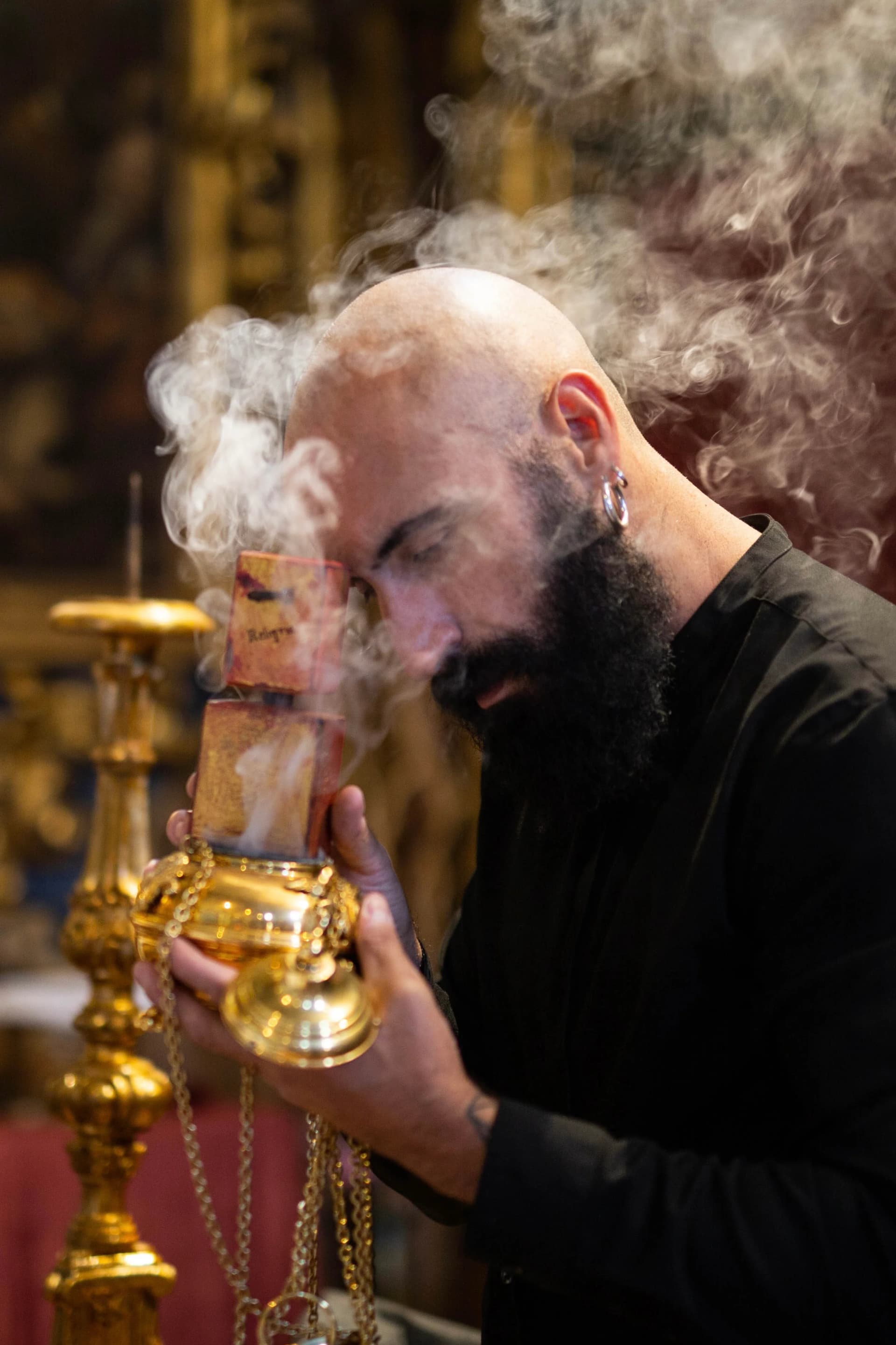 Reliqvia de Filippo Sorcinelli : l'encens d'une église baroque